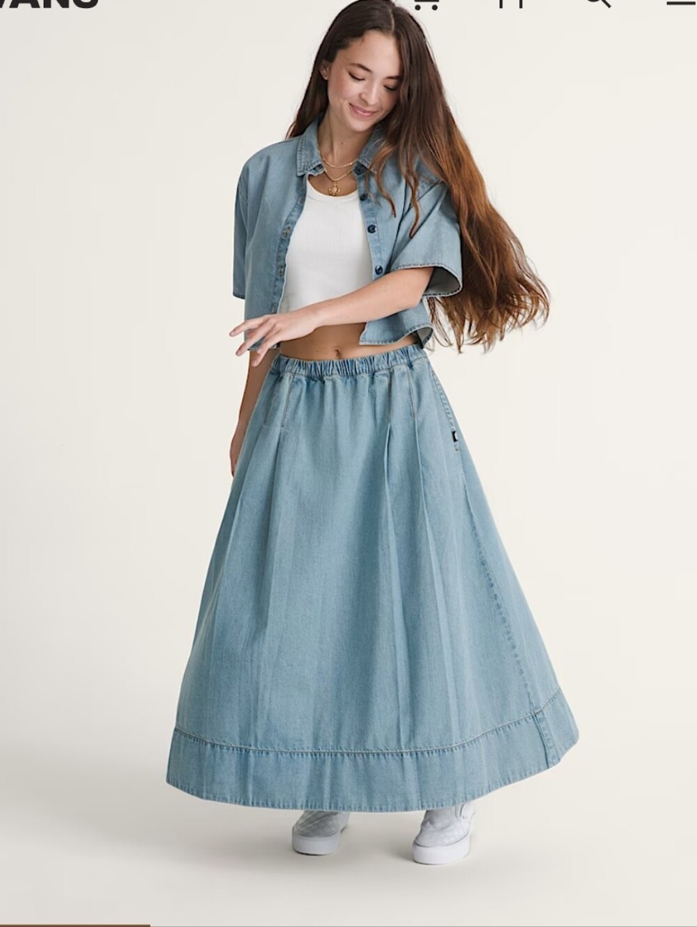 Vans Francesca Full SkirtWomens - Classic Fit DENIM